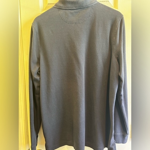 Navy Blue Long-Sleeve polo - Picture 5 of 7